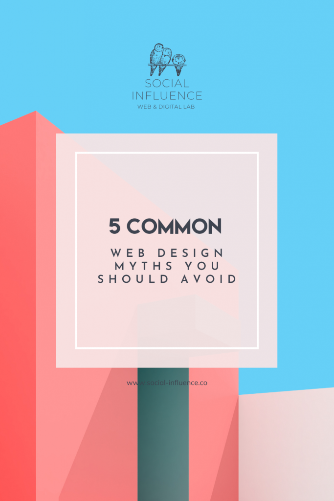 5 Common Web Design Myths You Should Avoid on a pastel background